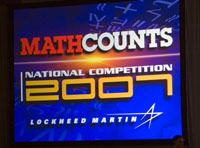 Photo from last year's MATHCOUNTS competition.