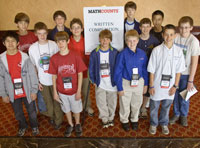 Some of the participants in last year’s MATHCOUNTS national competition.