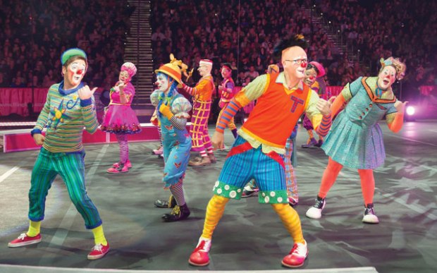 What are some of the duties of circus clowns?