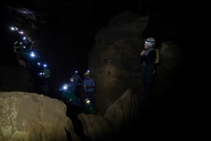 Scouts Explore Laurel Caverns